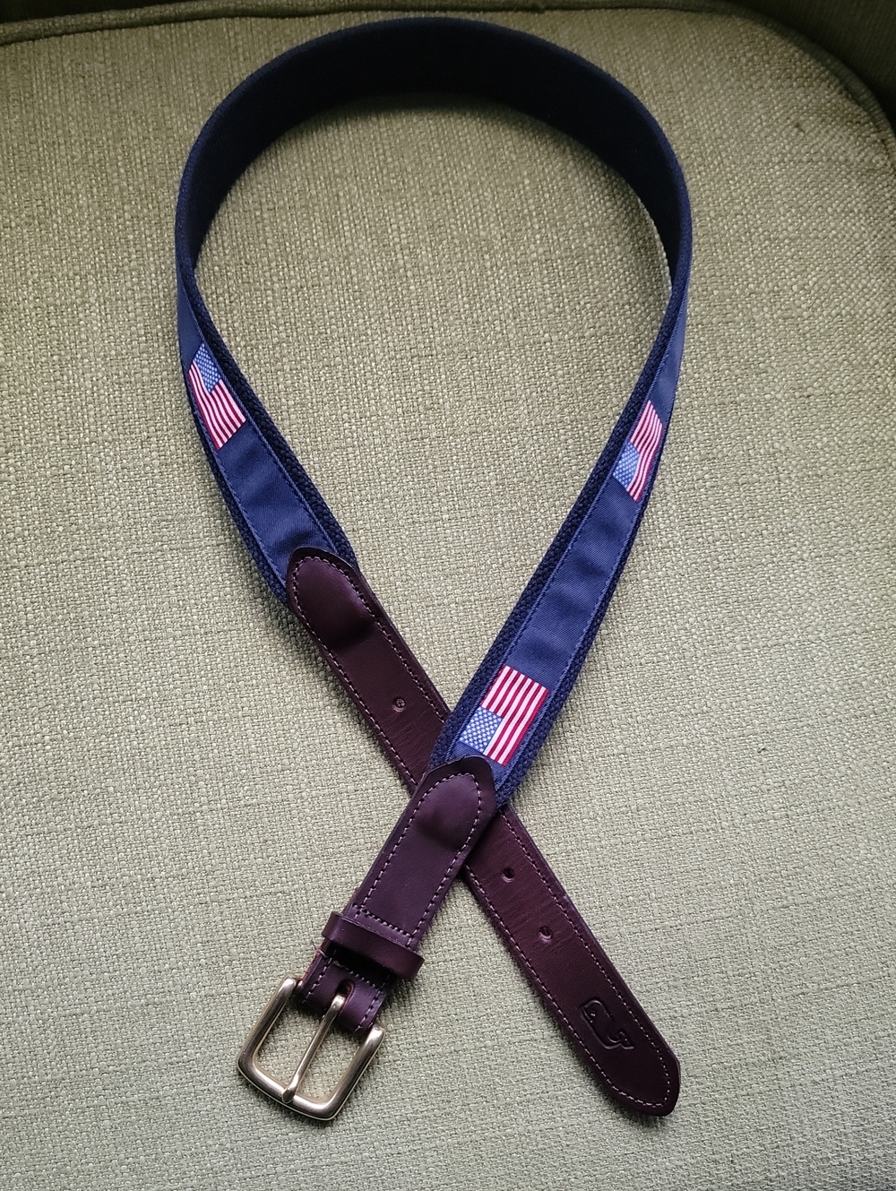 Vineyard Vines Canvas flags Belts